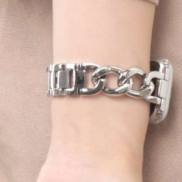Silver Chain Apple Watch Band (38/40/41 and 42/44/45) - Picture 3 of 3